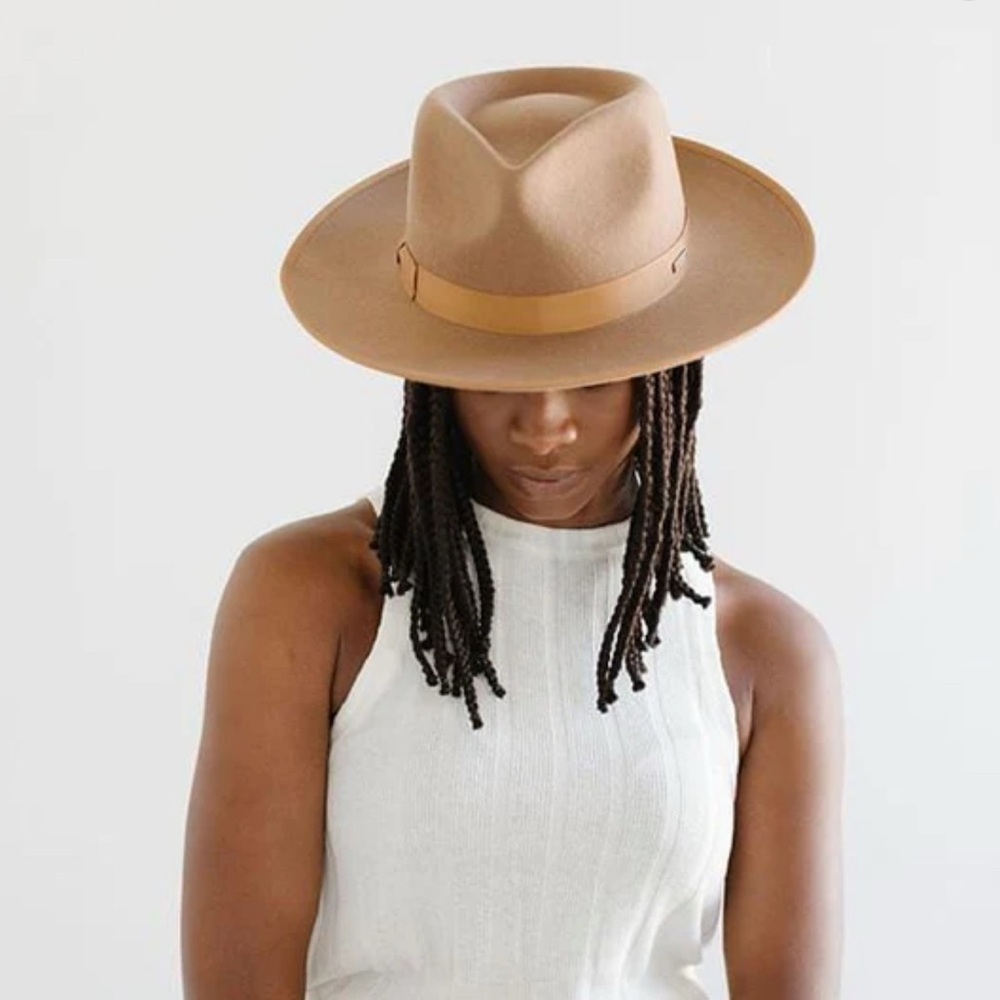 Gigi Pip brown felt Monroe Rancher Womens hat Size Small Medium Western - Picture 2 of 15